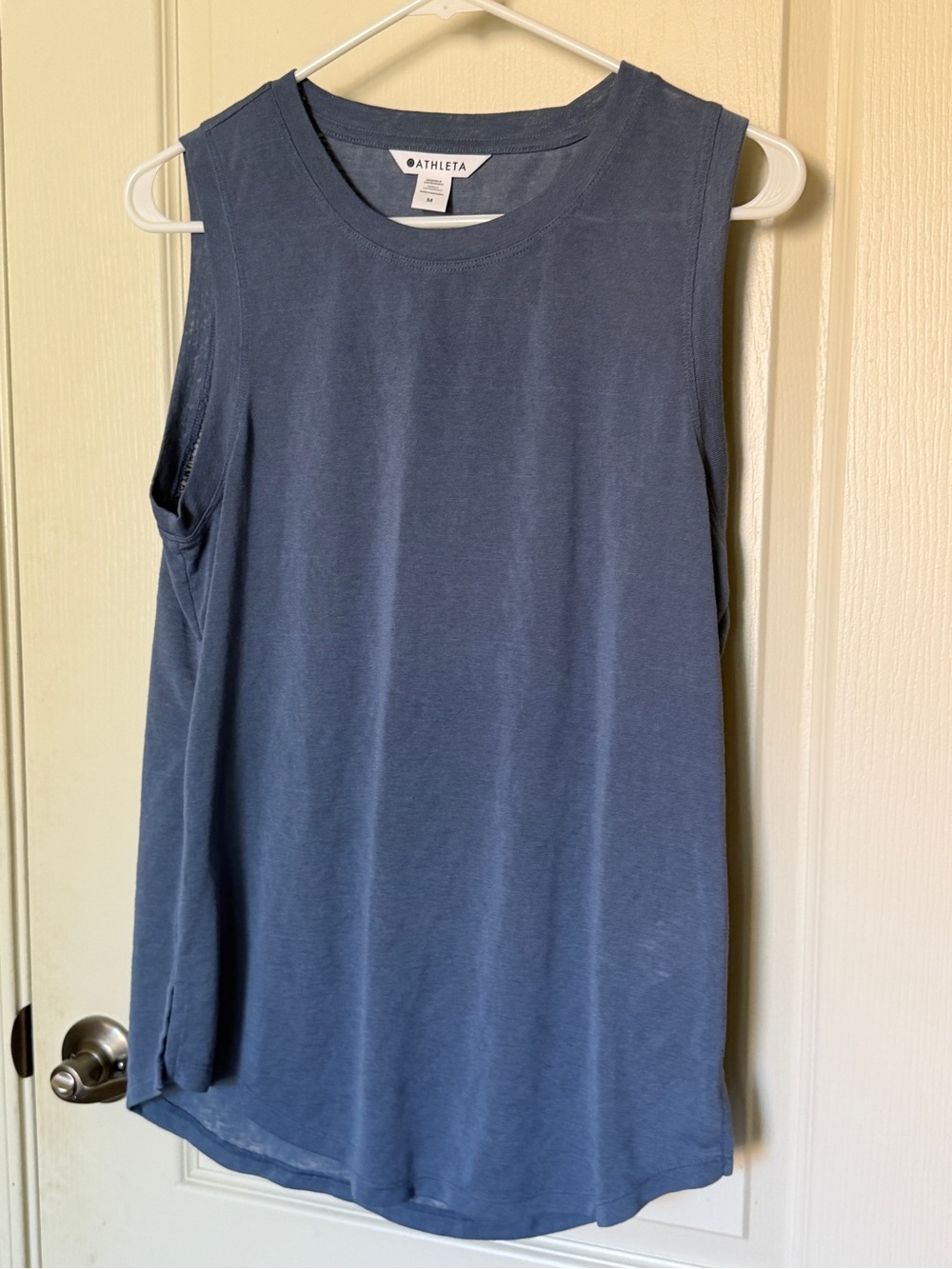 Athleta Breezy Tank Shadow Blue Size M